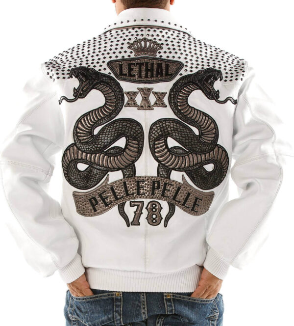 Pelle Pelle Lethal White Biker Leather Jacket