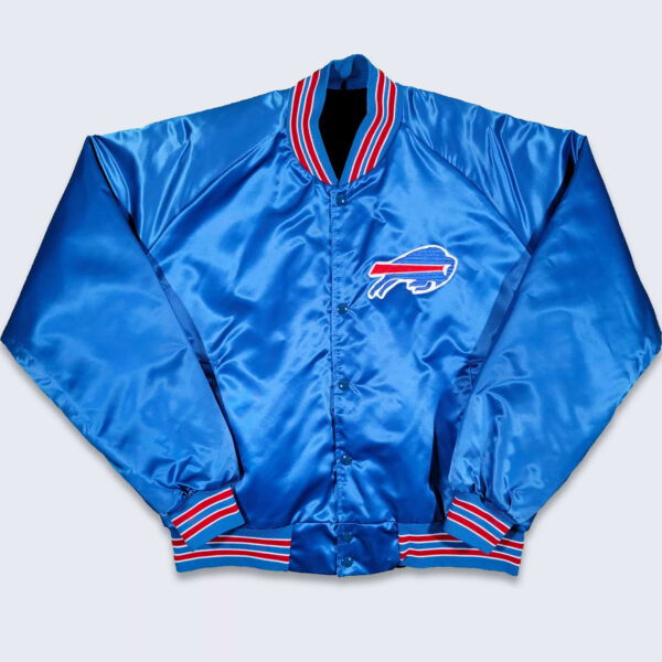 Buffalo Bills Blue Satin Full Snap Jacket