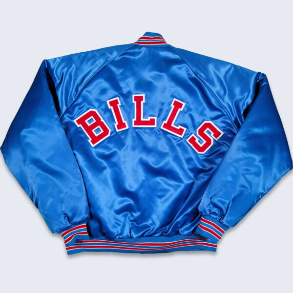 Buffalo Bills Blue Satin Full Snap Jacket