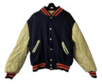 Vtg-Syracuse-University-Navy-And-Cream-Varsity-Jacket