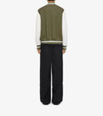 Givenchy Khaki White Varsity Bomber Jacket