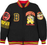 Nintendo Super Mario Bowser Black Bomber Jacket