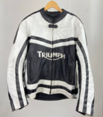 Triumph-Motorcycle-Racing-Black-And-White-Leather-Jacket
