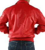 Pelle Pelle Basic Red Bomber Leather Jacket