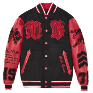 Pelle Pelle MB World Famous Black Red Varsity Jacket