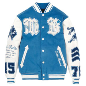 Pelle Pelle MB World Famous Blue Varsity Jacket