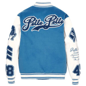 Pelle Pelle MB World Famous Blue Varsity Jacket