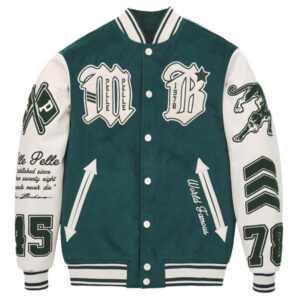 Pelle Pelle MB World Famous Green Varsity Jacket