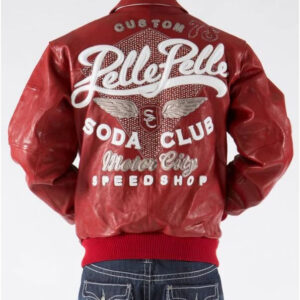 Pelle Pelle Motor City Red Soda Club Leather Jacket