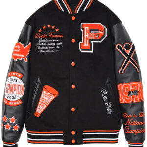 Pelle Pelle World Famous Black Varsity Jacket