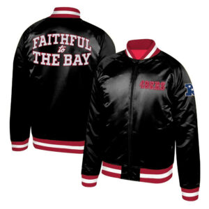 San-Francisco-49ers-Faithful-To-The-Bay-Black-Satin-Jacket