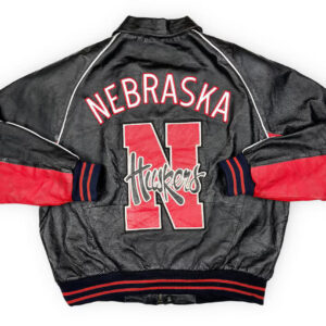 Vintage-NCAA-Nebraska-Cornhuskers-Leather-Jacket