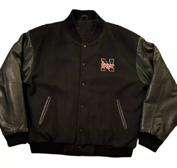 Vintage-Nebraska-Cornhuskers-Black-Varsity-Jacket