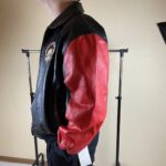 Betty Boop Black Red Cartoon Bomber Leather Jacket