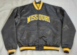 Vintage 80's Missouri Tigers Black Satin Jacket