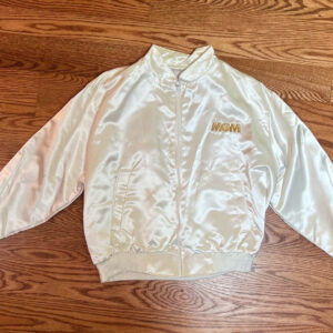 Vintage MGM Betty Boop White Satin Bomber Jacket