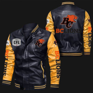 BC-Lions-Black-Yellow-CFL-Bomber-Leather-Jacket