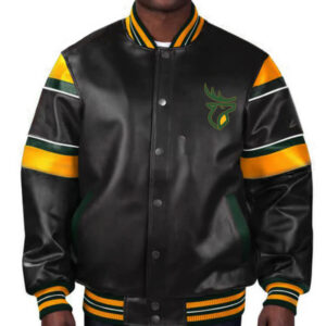 CFL-Edmonton-Elks-Multicolor-Leather-Jacket