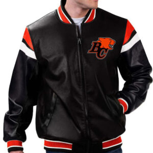 CFL-Team-BC-Lions-Leather-Varsity-Jacket