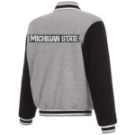 Gray-Black-NCAA-Michigan-State-Spartans-Wool-Jacket