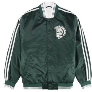 Green-White-Michigan-State-Spartans-Satin-Jacket