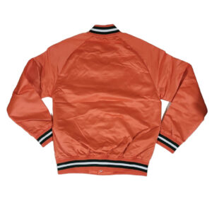 Miami Hurricanes NCAA Orange Satin Jacket