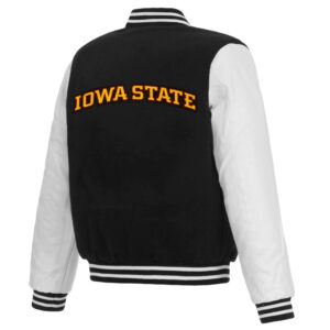 NCAA-Iowa-Hawkeyes-Black-And-White-Varsity-Jacket