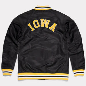 NCAA-Team-Iowa-Hawkeyes-Black-Satin-Jacket