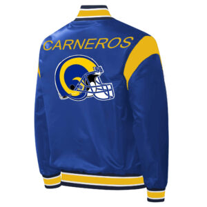 NFL-LA-Rams-Carneros-Blue-And-Yellow-Satin-Jacket