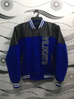 Vintage Kentucky Wildcats Black Blue Leather Jacket