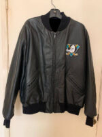 Anaheim Mighty Ducks NHL Black Leather Jacket