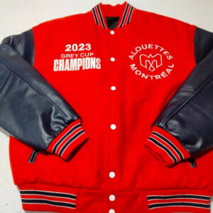 Red-Blue-Montreal-Alouettes-2023-Grey-Cup-Champions-Jacket