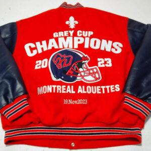 Red-Blue-Montreal-Alouettes-2023-Grey-Cup-Champions-Jacket