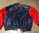 Vintage-MLB-Blue-Red-Cleveland-Guardians-Leather-Jacket