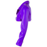 Women's-Biker-Short-Style-Purple-Leather-Jacket