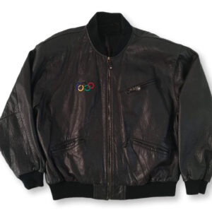 Olympic-Games-Citius-Fortius-Altius-Black-Leather-Jacket