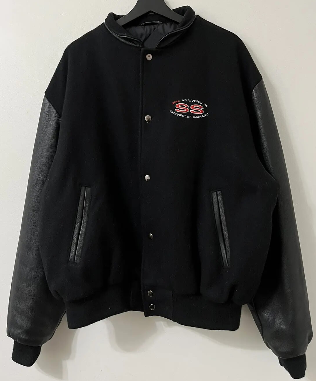 Vtg 35th Anniversary SS Chevrolet Camaro Black Varsity Jacket - Maker of  Jacket