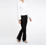 White Leather with Faux Fur Jacket