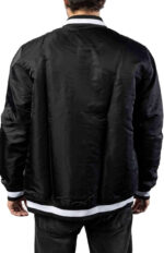 MLB Black New York Yankees Logo Select Satin Jacket