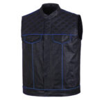 Men's-Black-Blue-Quilted-Style-Leather-Vest
