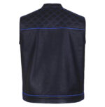 Men's-Black-Blue-Quilted-Style-Leather-Vest
