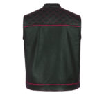 Men's-Black-Pink-Quilted-Style-Leather-Vest