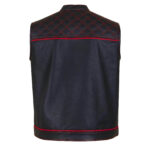 Men's-Black-Red-Quilted-Style-Leather-Vest