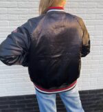 New York Yankees Black Bomber Satin Jacket