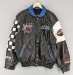 Vtg-1999-G-Mac-Nascar-Team-Leather-Jacket