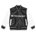 Givenchy Black White Leather Jacket