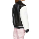 Givenchy Black White Leather Jacket