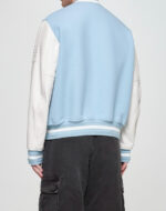 Givenchy Sky Blue White Varsity Bomber Jacket