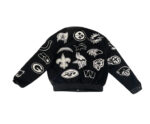NFL Black Collage Jeff Hamilton Wool Jacket