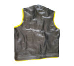 Men's-Black-And-Yellow-Leather-Vest